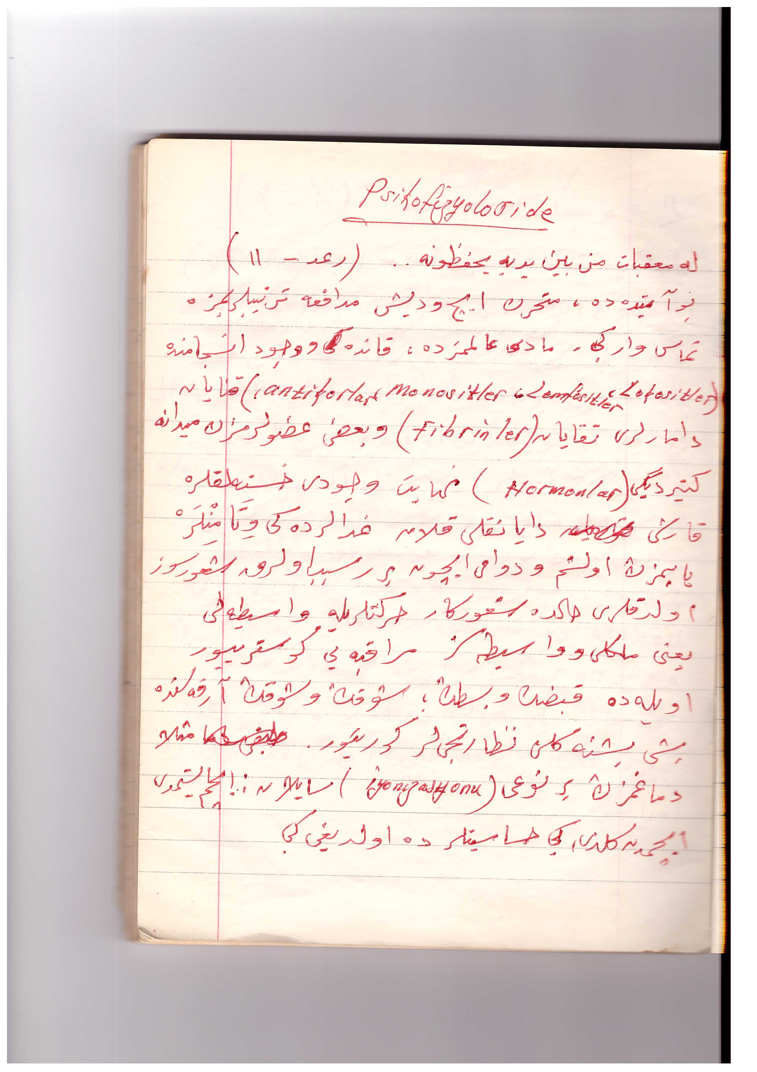 Hocamızın Not Defterinden